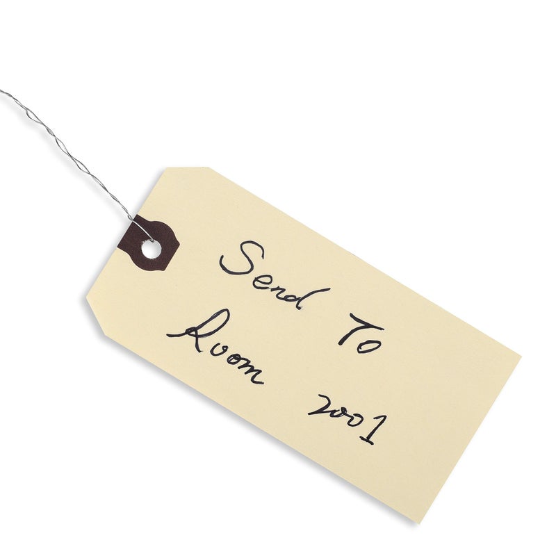 INNOVART Shipping Tags - Double Wired 4 3/4" x 2 3/8", Manila Wire Tags with Reinforced Eyelet, Case of 1000 - Image 4